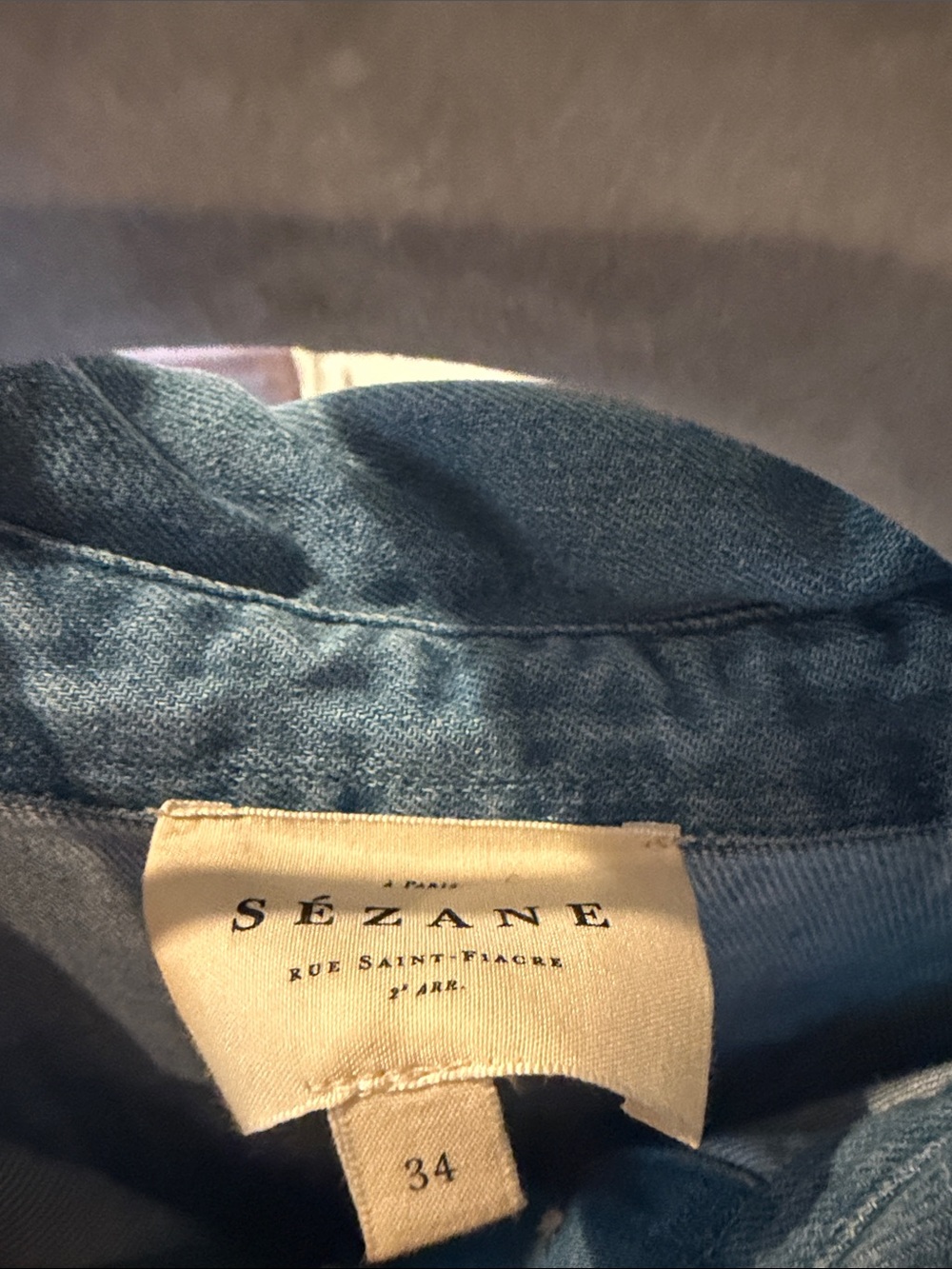 Sezane Denim Shirt Dress - Picture 3 of 6
